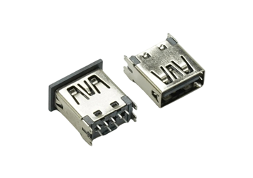 USB3.0 AF 180度插板 黑胶